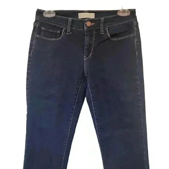 Banana Republic Women's Dark Blue Wash Cotton/Poly/Spandex Skinny Fit Jeans - Picture 8 of 15